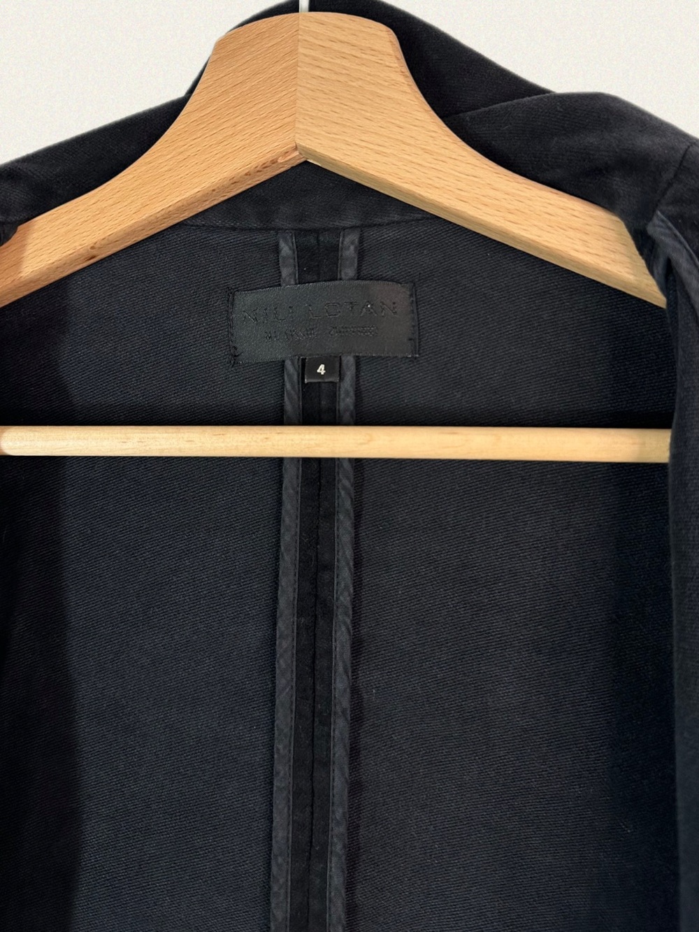 Nili Lotan Moleskin Asymmetric Moto Biker Jacket - Picture 6 of 8